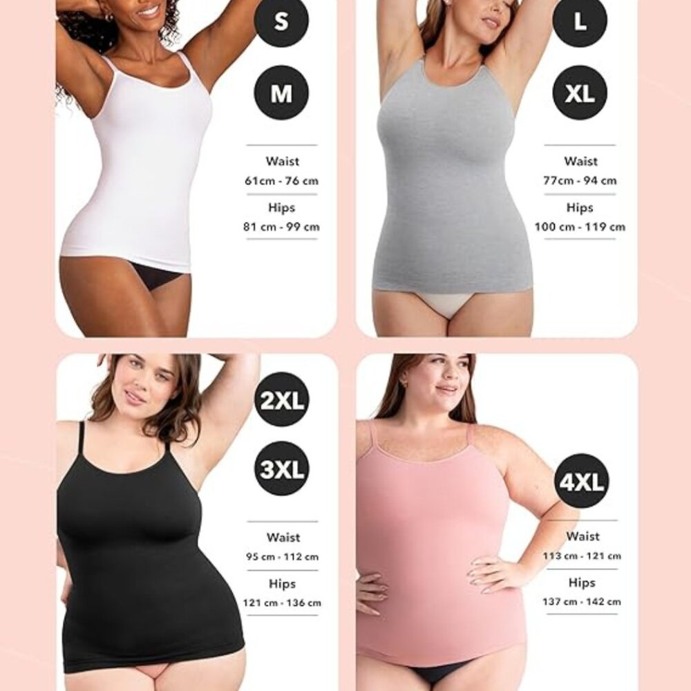 Shapermint | Black Essentials All Day Every Day Scoop Neck Cami | XL - Picture 9 of 13